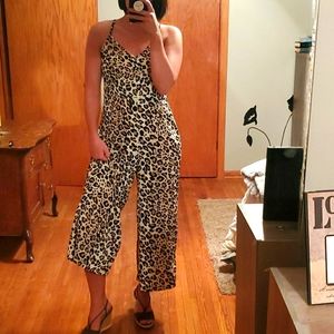 Leopard print jumpsuit